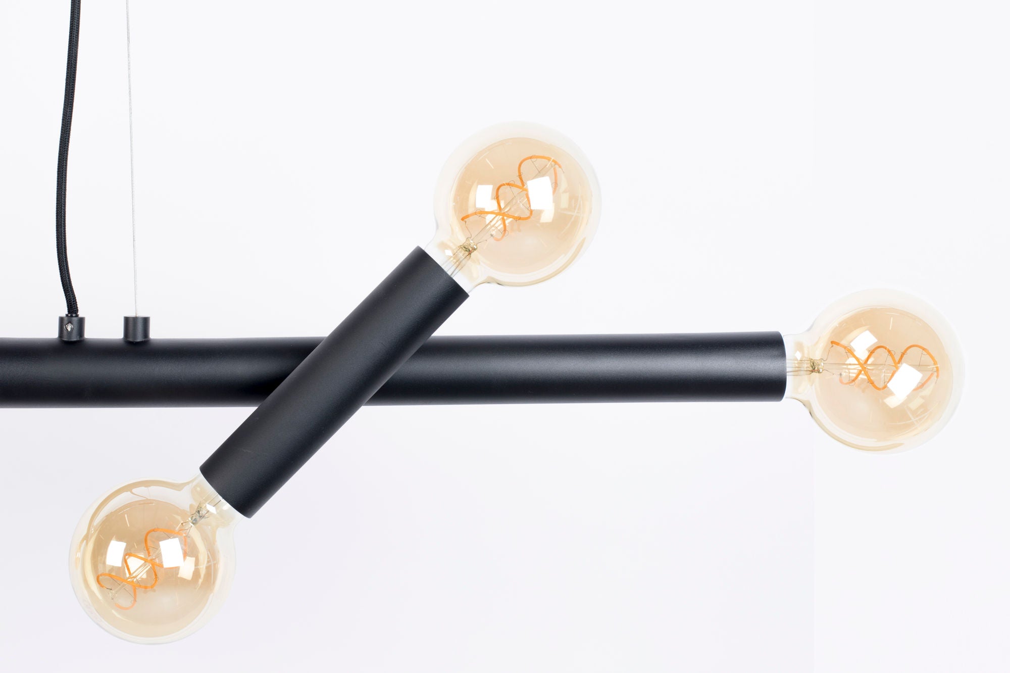 Zuiver Hawk Black Iron Wide Pendant Lamp